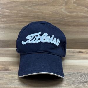 Titleist by New Era Golf Hat Black Adjustable FJ Logo #1 Titleist Embroidery